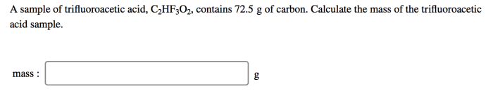 A sample of trifluoroacetic acid