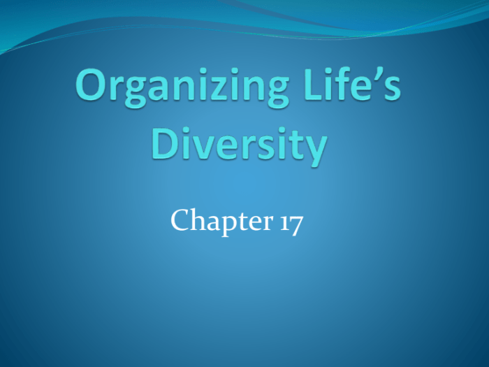 Organizing life's diversity 17.1 answer key