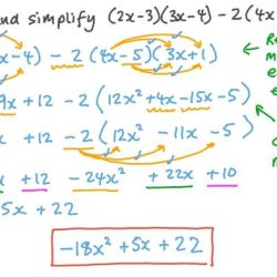 Simplify expressions